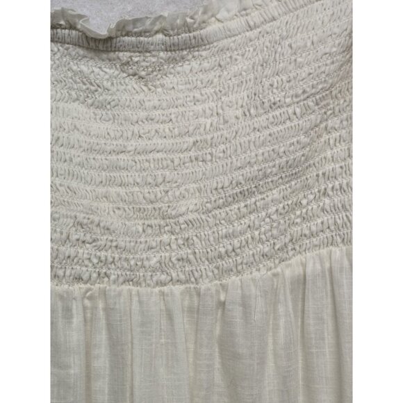 Anthropologie Tina Puff Sleeved Embroidered Maxi Dress Womens Large Romantic - Picture 4 of 9